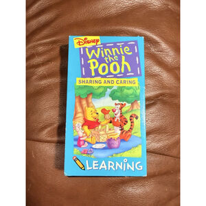 Disney Winnie the Pooh Learning: Sharing and Caring VHS 1994 Edition Bad Sleeve